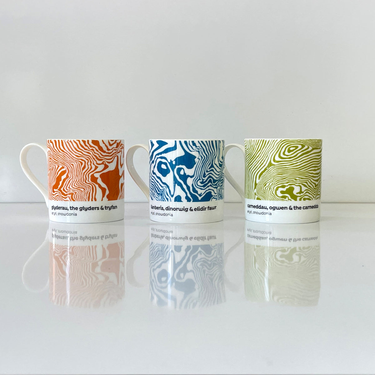 Snowdonia Set of 3 Contour Mugs - Snowdonia – Park Designs